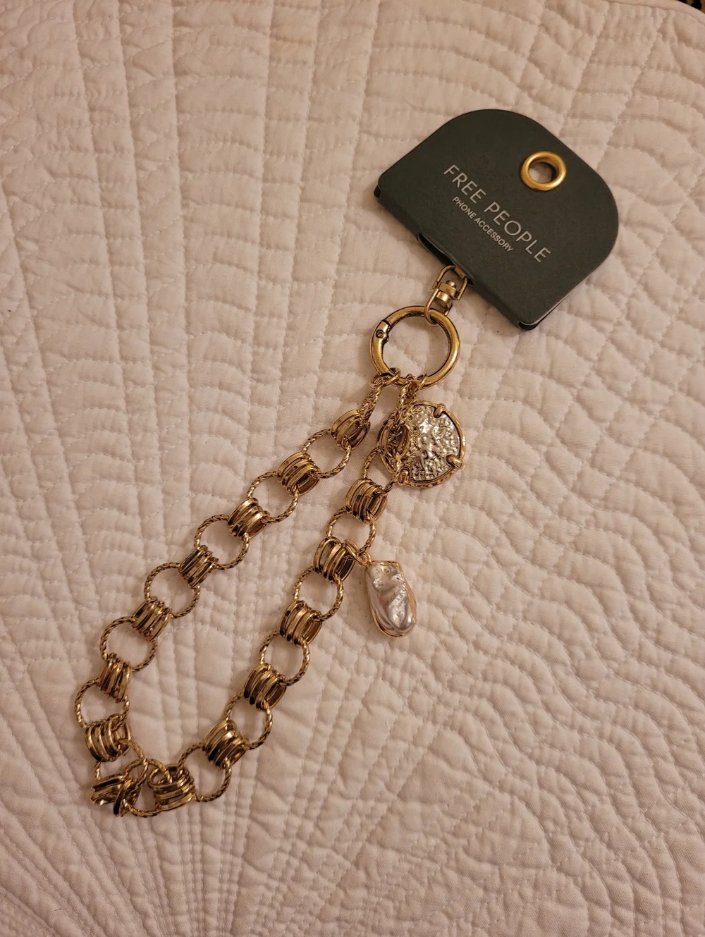 Free People Phone Charm. Bag Charm.